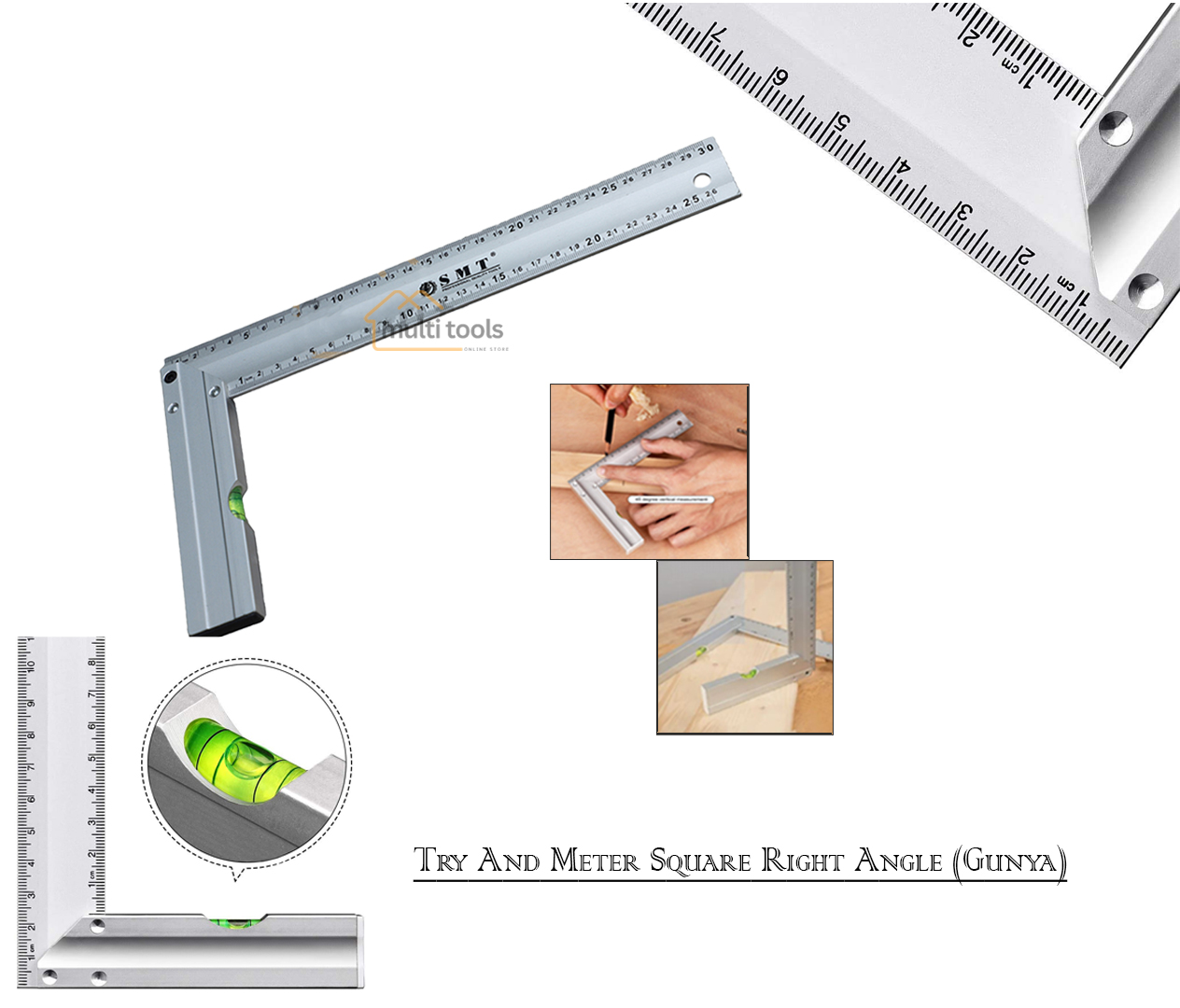 Try And Meter Square Right Angle Gunya 12"- Smt